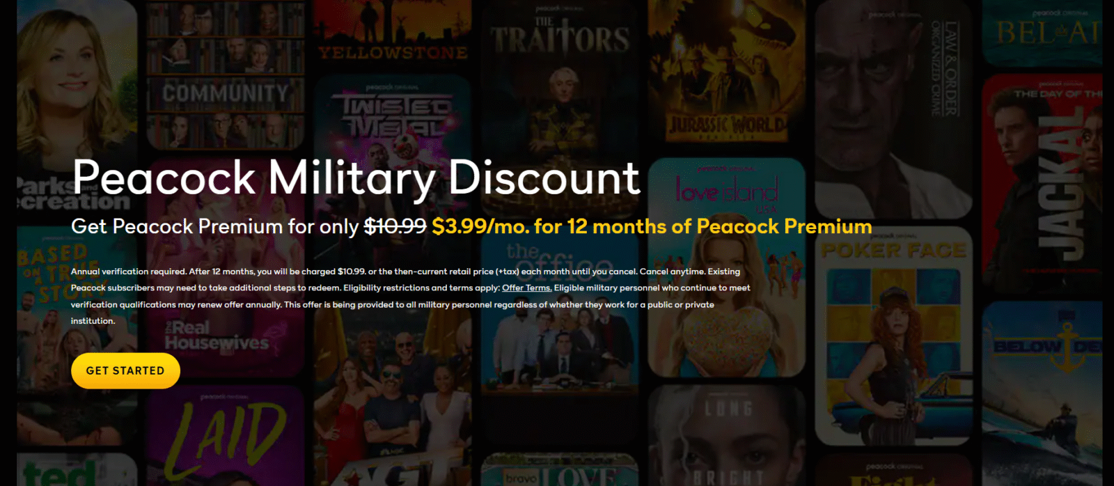 Peacock Military Discount