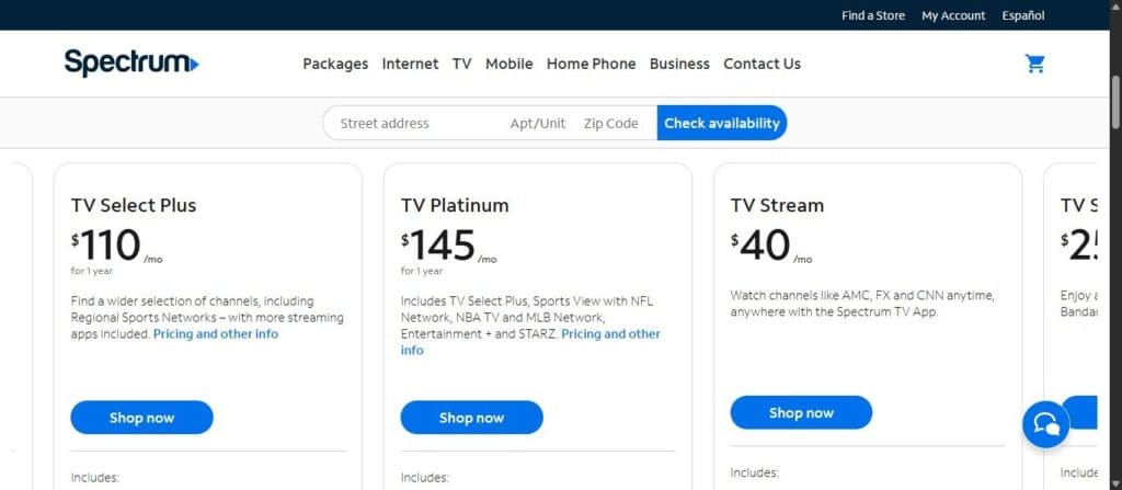 Spectrum TV Pricing and Plans Spectrum TV Pricing and Plans