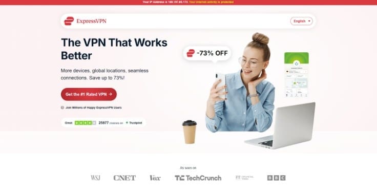ExpressVPN Homepage