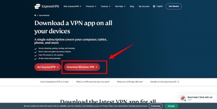 Install ExpressVPN Application
