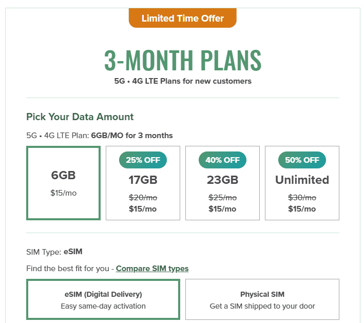 Mint Mobile Pricing