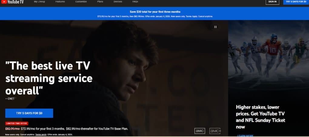 YouTube TV – Pricing Tiers