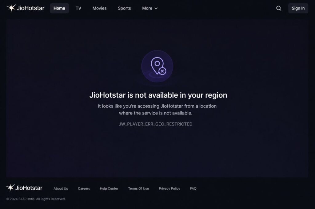 JioHotstar Is Not Available in USA
